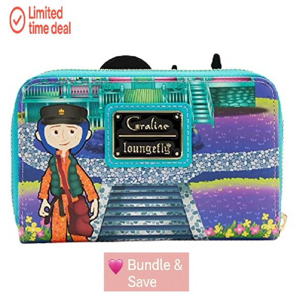 Glow-in-the-Dark House Zip Around Wallet, 6x4 Inches, Vegan Leather - Picture 5 of 6